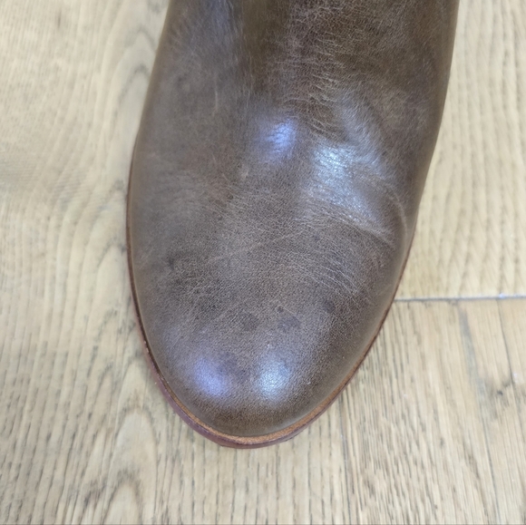 Frye Brown Heeled Boots with Buckle - Picture 14 of 14